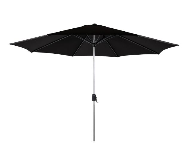 Stay Cool and Comfortable with the Classic Market Parasol in Black