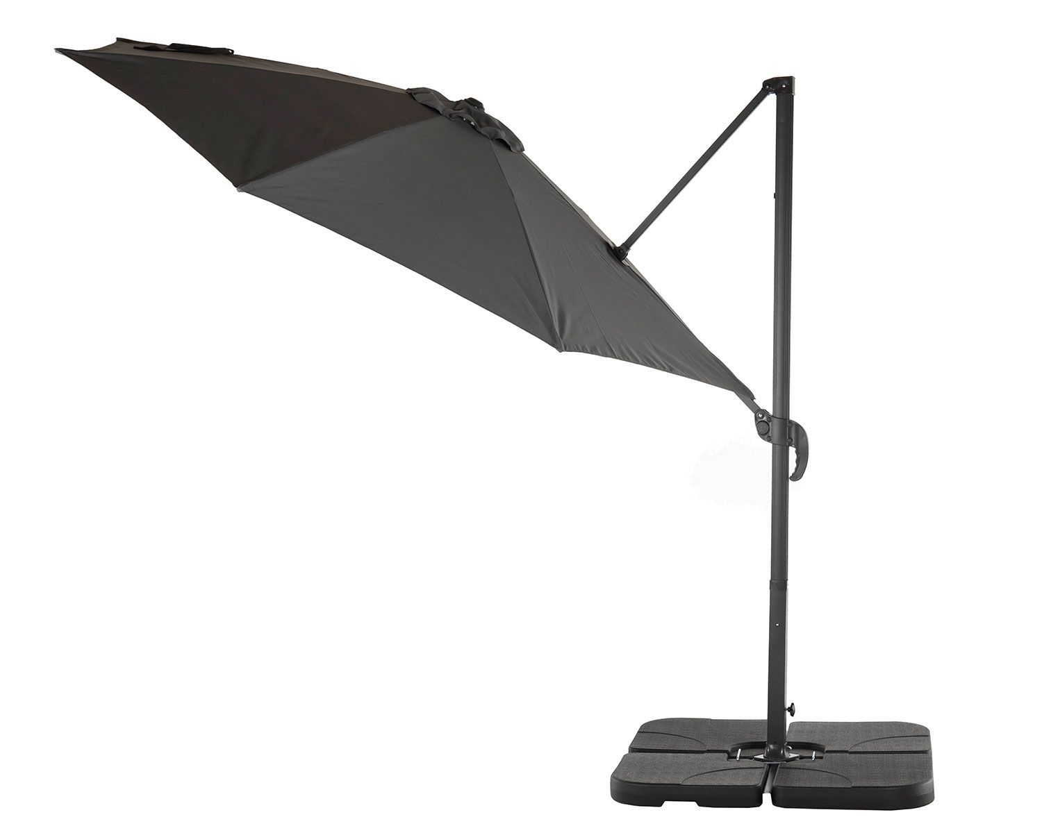 Maximize Your Shade and Style with our Rotating Cantilever Parasol and Plastic Base