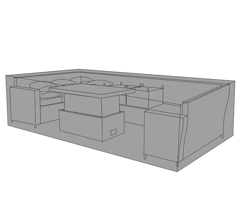 Protective Cover for Victoria High Back Large U-Shape Corner Sofa Set - Keep Your Furniture Safe from the Elements